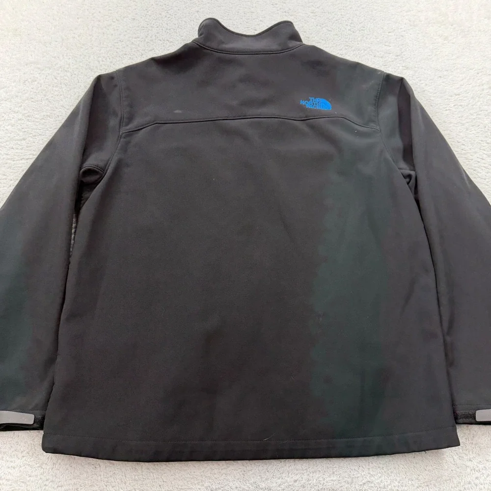 The North Face Apex‎ Bionic Softshell Jacket Mens Large Black Blue Full Zip L